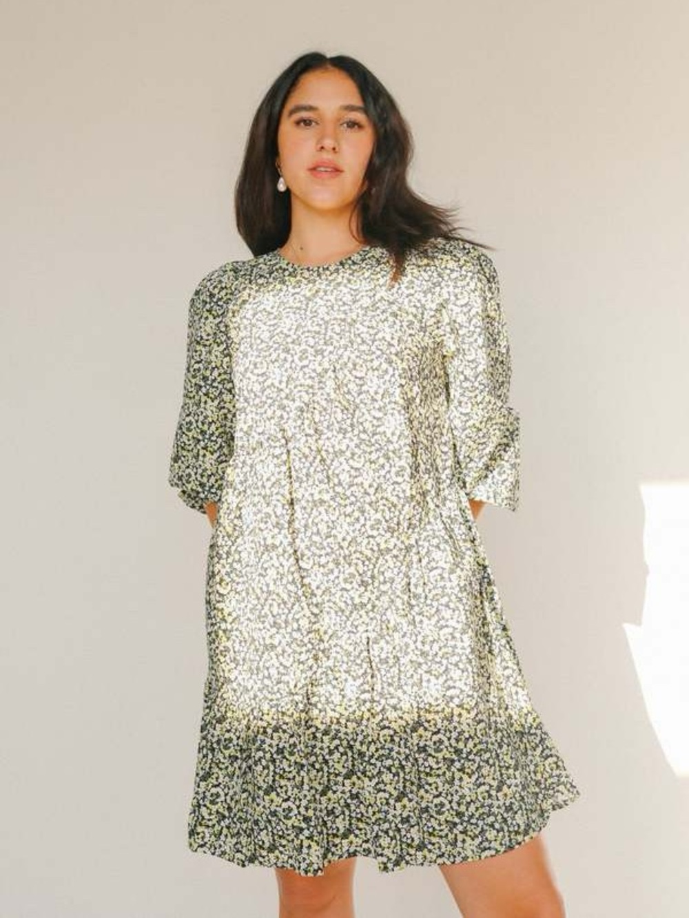Rails Louise Chrysanthemum Floral Tiered Mini Dress XS NWT